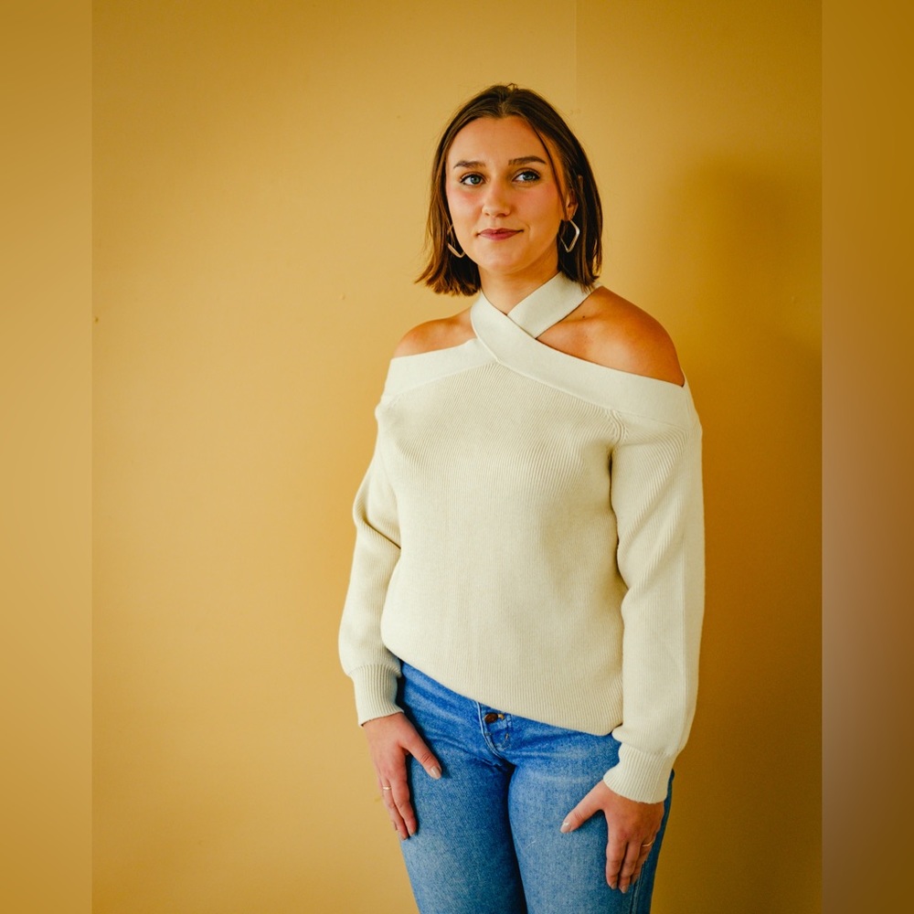 NWT cutout knit sweater